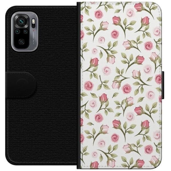 Plånboksfodral till Xiaomi Redmi Note 10S med Blommigt
