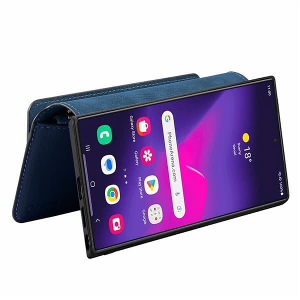 Caseneo Plånboksfodral För Galaxy S26 Ultra Magnetic Läder - Blå Blå