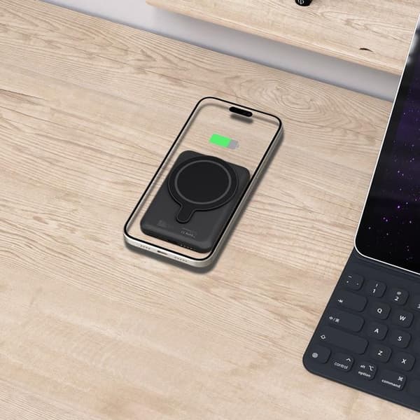 Magsafe Powerbank 5000mah PB10 LifeMag - Sort Black