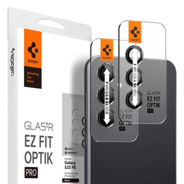 [2-Pack] Spigen Galaxy S23 Ultra kamera linsecover i hærdet glas E