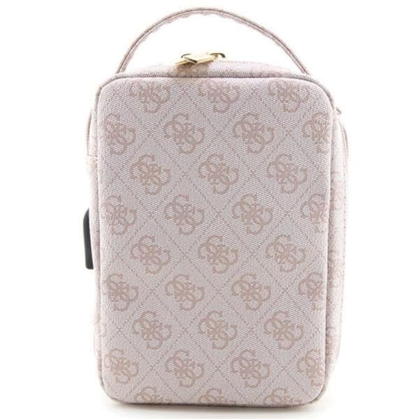 Guess Organizer Taske 4G Printed Stripes - Rosa Rosa