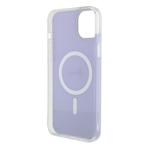 Guess iPhone 15 Mobilskal Magsafe IML Iridescent - Lilla Lila