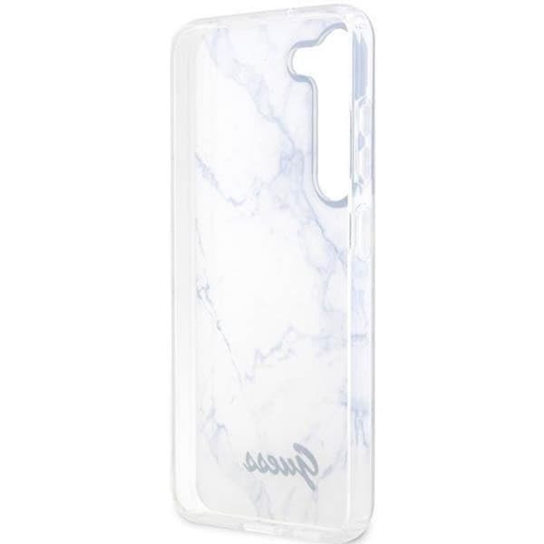 Guess Galaxy S23 Plus Mobilskal Marble - Hvid Vit