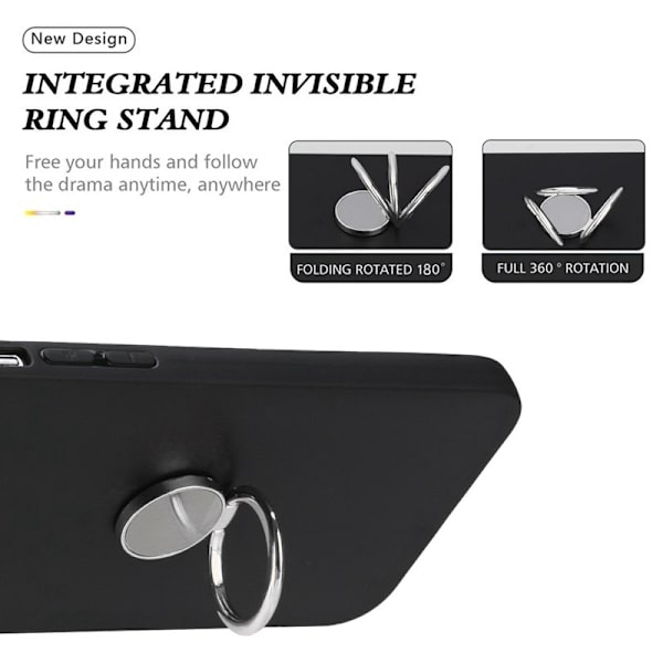 Mobilskal för Samsung Galaxy S26 Ring Kickstand TPU - Silver
