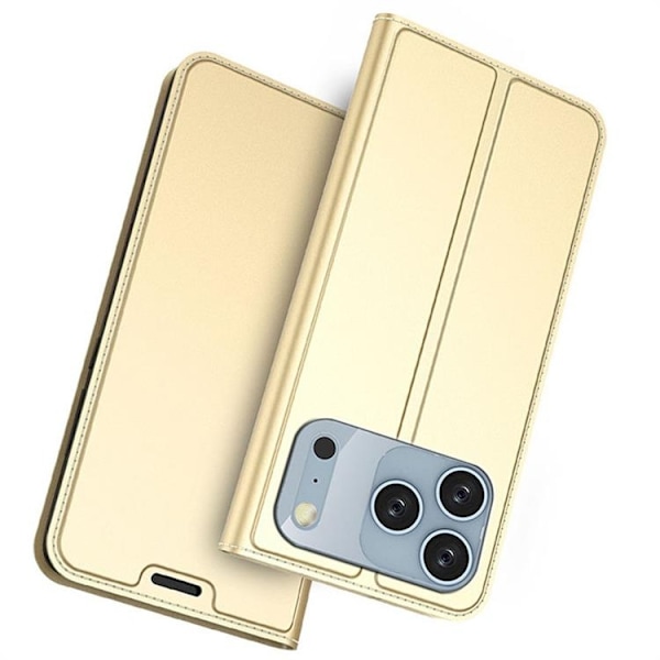 iPhone 17 Pro Plånboksfodral med Kickstand - Guld Guld