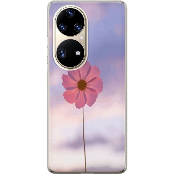 Mobilskal till Huawei P50 Pro med Rosa blomma
