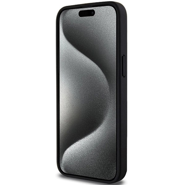 BMW iPhone 15/14/13 Mobilskal Magsafe Perforated Twisted Line Svart