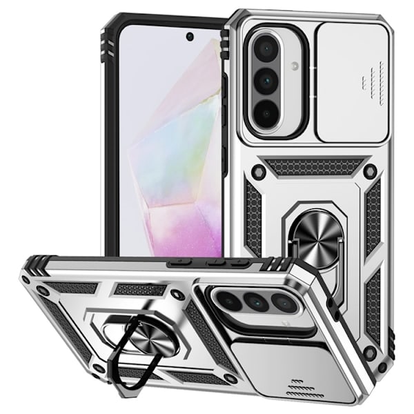Mobilskal till Galaxy A36/A56 Kickstand PC + TPU - Silver Silver