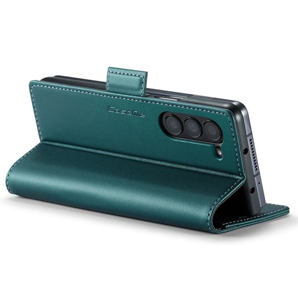 CASEME Plånboksfodral Konstläder för Samsung Galaxy Z Fold5 5G - Grön