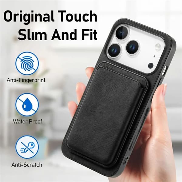 Mobilskal till iPhone 17 Pro Max Retro Detachable - Svart Svart