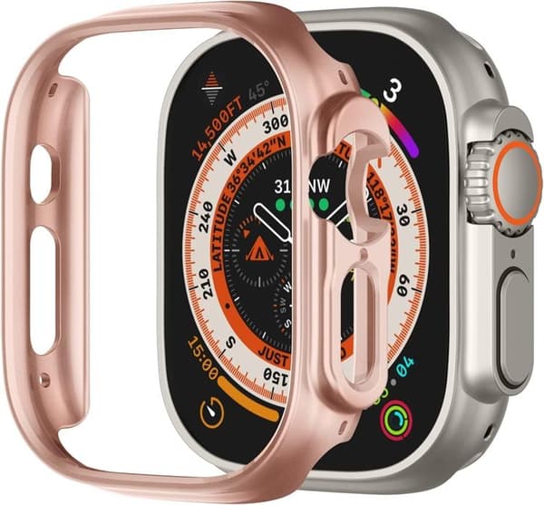 Apple Watch Ultra (49mm) Skal Shockproof - Rosa Guld Guld