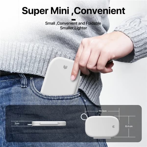 3in1 MagSafe Trådlös Laddare iPhone Apple Watch Airpods - Vit Vit