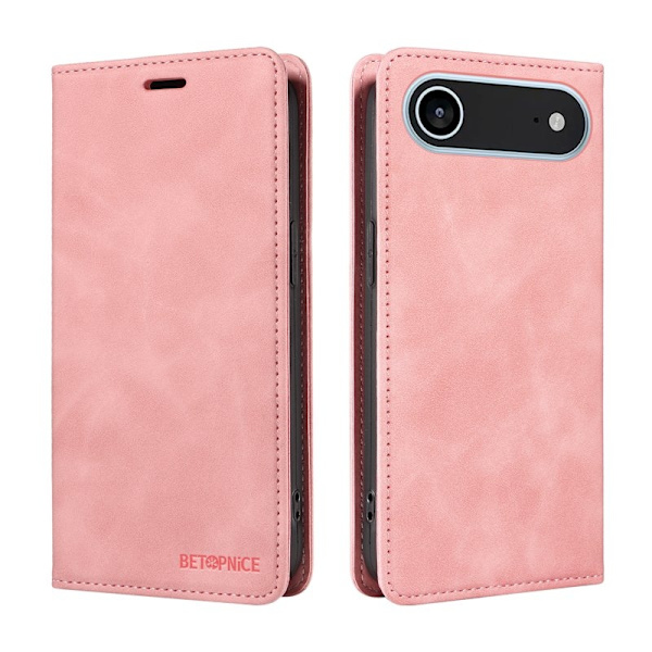 BETOPNICE iPhone Air Plånboksfodral Konstläder - Rosa Rosa