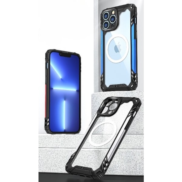 Tough Armor Magsafe Cover iPhone 13 Pro - Sort Svart
