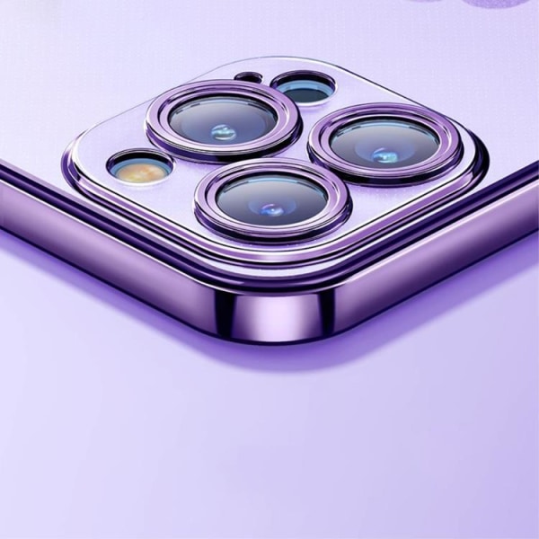 ROCK iPhone 14 Pro Cover Mat galvanisering - Lilla