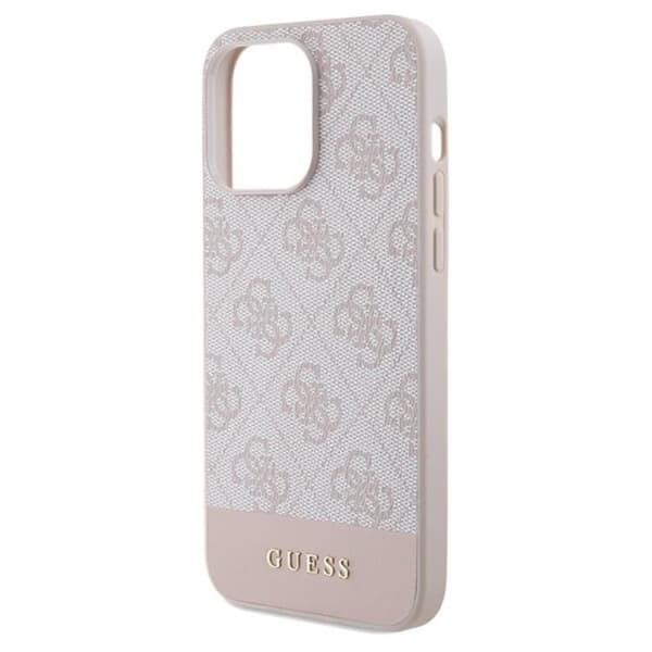 Guess Mobilskal till iPhone 14 Pro Stripe Collection - Rosa Rosa