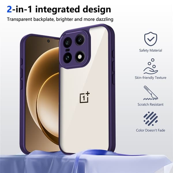 Mobilskal till OnePlus 15 5G Matte Skin Touch Shockproof - Lila Lila