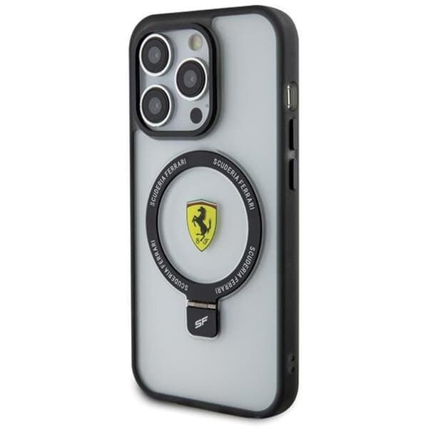 Ferrari Mobilskal till iPhone 15 Pro Magsafe Ring Stand 2023 - Clear Transparent