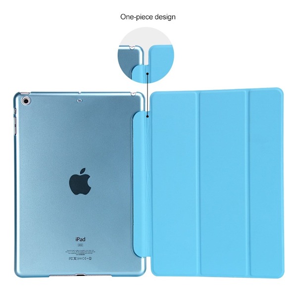 Tri-fold fodral till iPad 9.7 2017. Ljusblå Blå