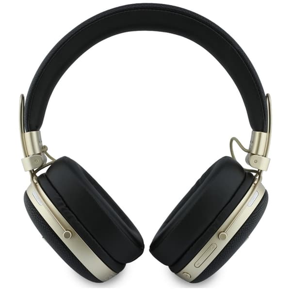 Guess On-Ear Hörlurar Bluetooth ENC Metal Grained Triangle Logo - Svart