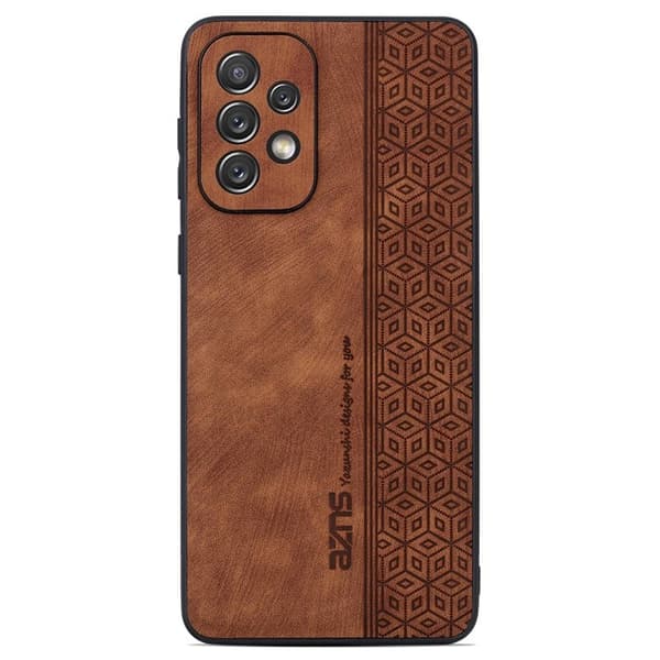 AZNS Samsung Galaxy A33 5G Plånboksfodral Konstläder - Brun