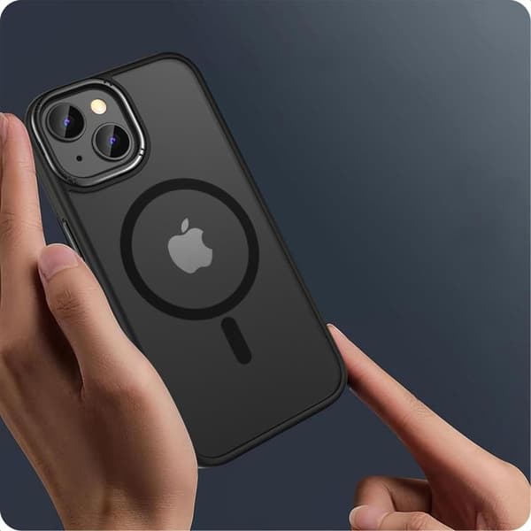 Tech-Protect Telefontaske til iPhone 15 Magsafe Magmat 2 - Sort Svart