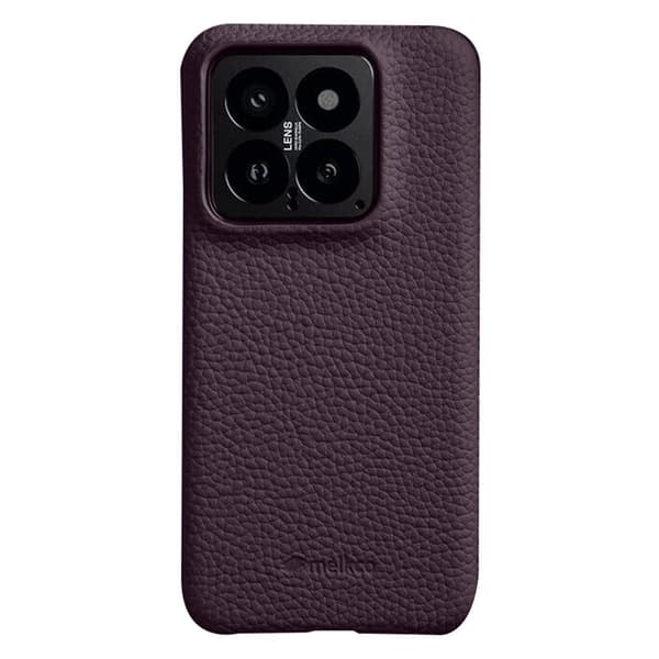 MELKCO Xiaomi 14 Plånboksfodral Äkta Läder PC - Lila