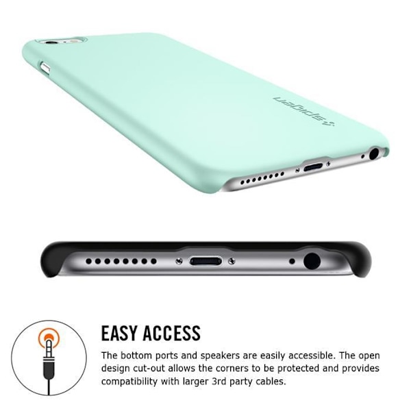 SPIGEN Thin Fit Skal till Apple iPhone 6(S) Plus (Vit) Vit