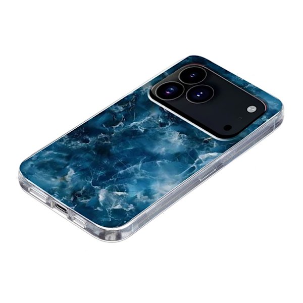 Mobilskal till iPhone 17 Pro Max Marble Pattern Printing Soft - Grå Grå
