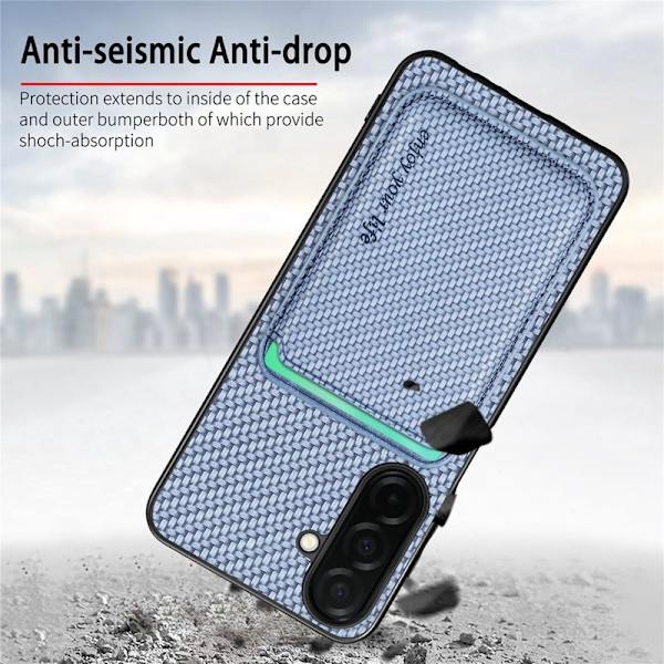 Mobilskal för Samsung Galaxy S26 Plus Magnetiskt Kortfack - Blå