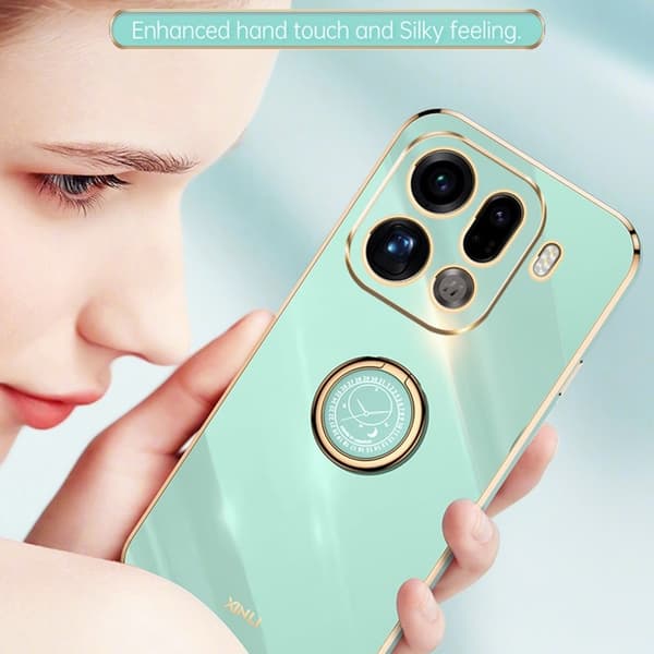 XINLI Mobilskal till Oppo Find X9 Pro 5G Kickstand Plast - Vit