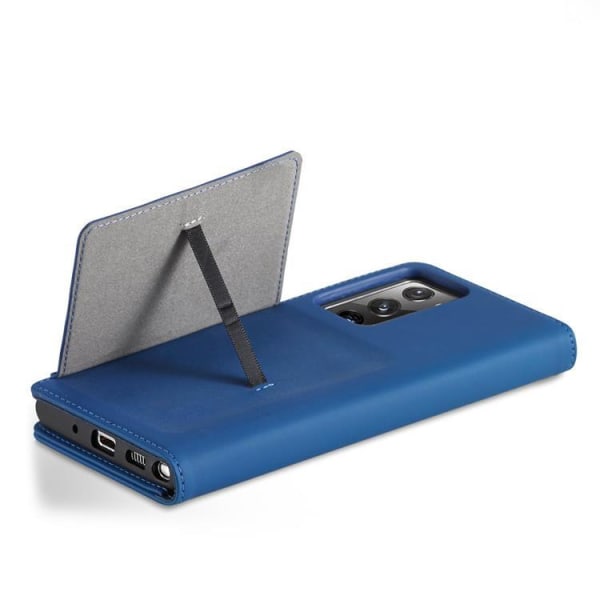Galaxy S22 Ultra Wallet Case -magneettiteline - sininen