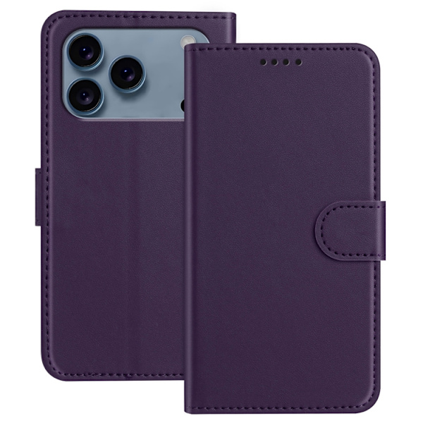 iPhone 17 Pro Max Plånboksfodral Anti Drop - Lila Lila