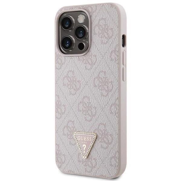 Guess iPhone 13 Pro Max Mobile Cover Crossbody 4G Metal Logo Pink