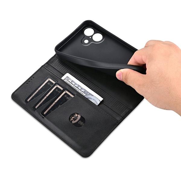 AZNS iPhone 17 Plånboksfodral Konstläder - Svart