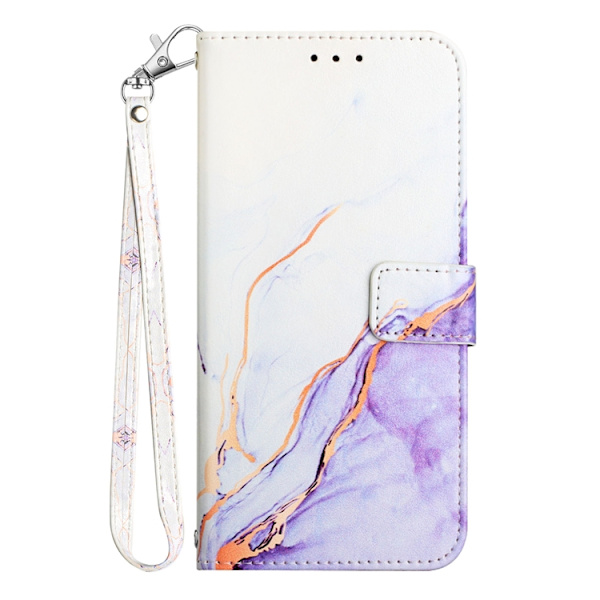 iPhone Air Plånboksfodral Marble Pattern med Rem LS006 Lila