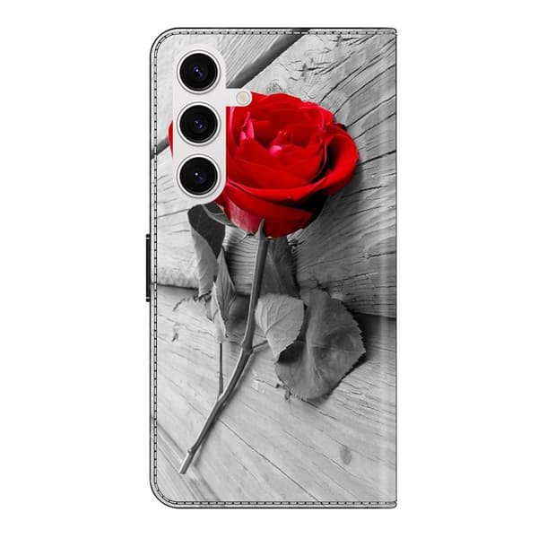 Plånboksfodral för Samsung Galaxy S26 Plus Magnetiskt Konstläder - Rosa