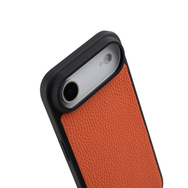 MELKCO Mobilskal till iPhone Air Magsafe Äkta läder - Orange Orange