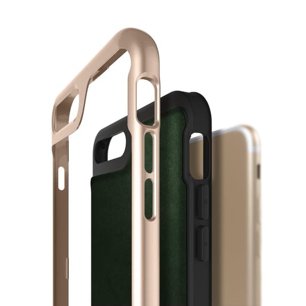 Caseology Envoy Aito nahkakuori iPhone 7 Plus - Vihreä Green