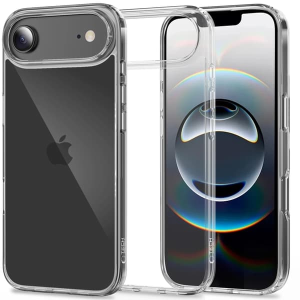 Tech-Protect Telefontaske til iPhone Air Flexair Hybrid - Klar Svart