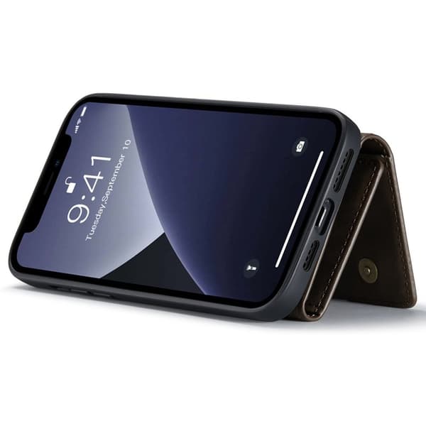 DG.MING M1 Series Mobilskal till iPhone 15 Pro Max Kickstand - Brun