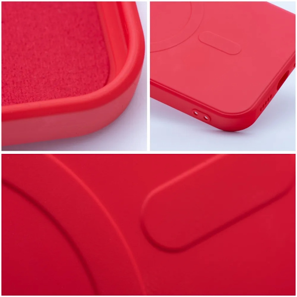 iPhone 12 Mini -kuori Silicone Mag - Punainen Röd