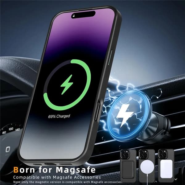 Mobilskal till iPhone 16 Pro Magsafe Aramid Fiber - Guld Guld