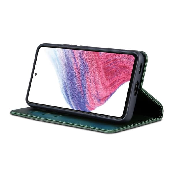 AZNS Samsung Galaxy S23 FE Plånboksfodral Flip Konstläder - Grön
