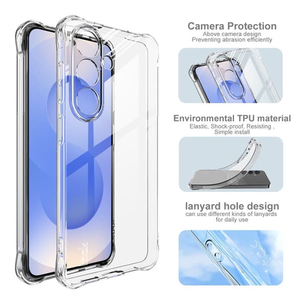 Imak Mobilskal för Samsung Galaxy S26 TPU Shockproof - Transparent