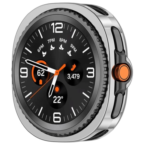 Galaxy Watch 8 Classic (46mm) Skal TPU Electroplating - Silver Silver