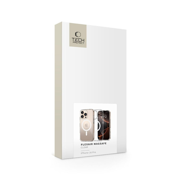 Tech-Protect Mobilskal till iPhone 16 Pro Max Magsafe Flexair - Clear Transparent