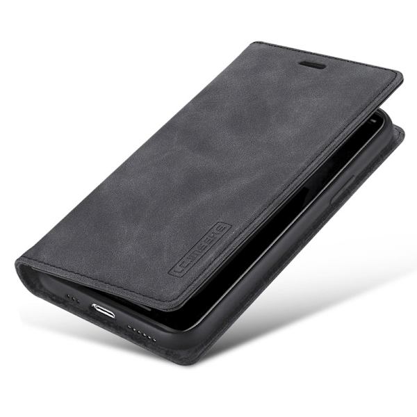 LC.IMEEKE iPhone 11 Pro Max Plånboksfodral i Konstläder - Svart