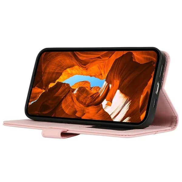 Sony Xperia 1 VII Plånboksfodral RFID-Skydd Konstläder - Rosa Rosa