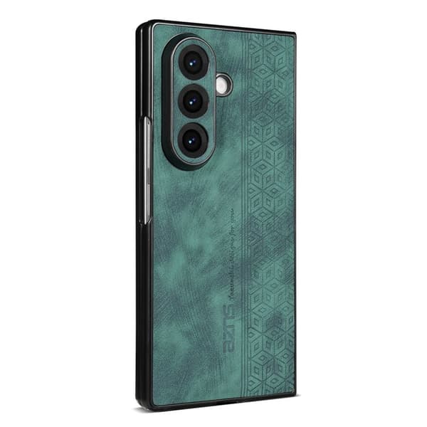 AZNS Samsung Galaxy Z Fold7 Plånboksfodral Konstläder - Grön